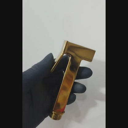 Premium Sqaure Muslim Shower Gold